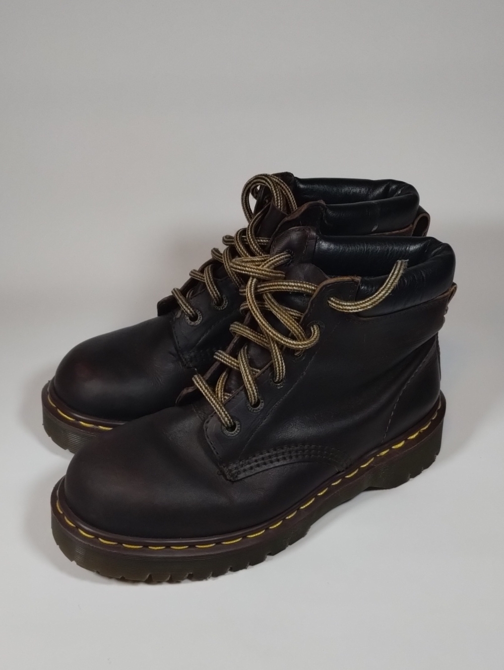 Dr. Martens Men's Leather Lace-Up Work Boots